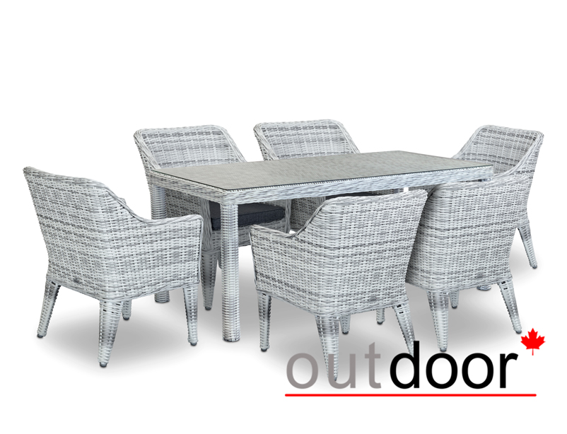 Комплект мебели OUTDOOR Неаполь (стол, 6 стульев), латте
